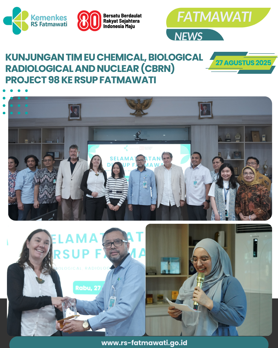 Kunjungan Tim EU Chemical, Biological, Radiological, and Nuclear (CBRN) Project 98
