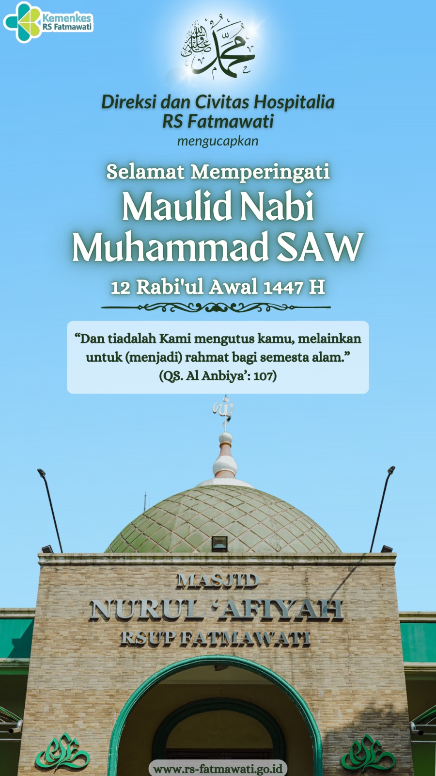 Selamat memperingati Maulid Nabi Muhammad SAW 