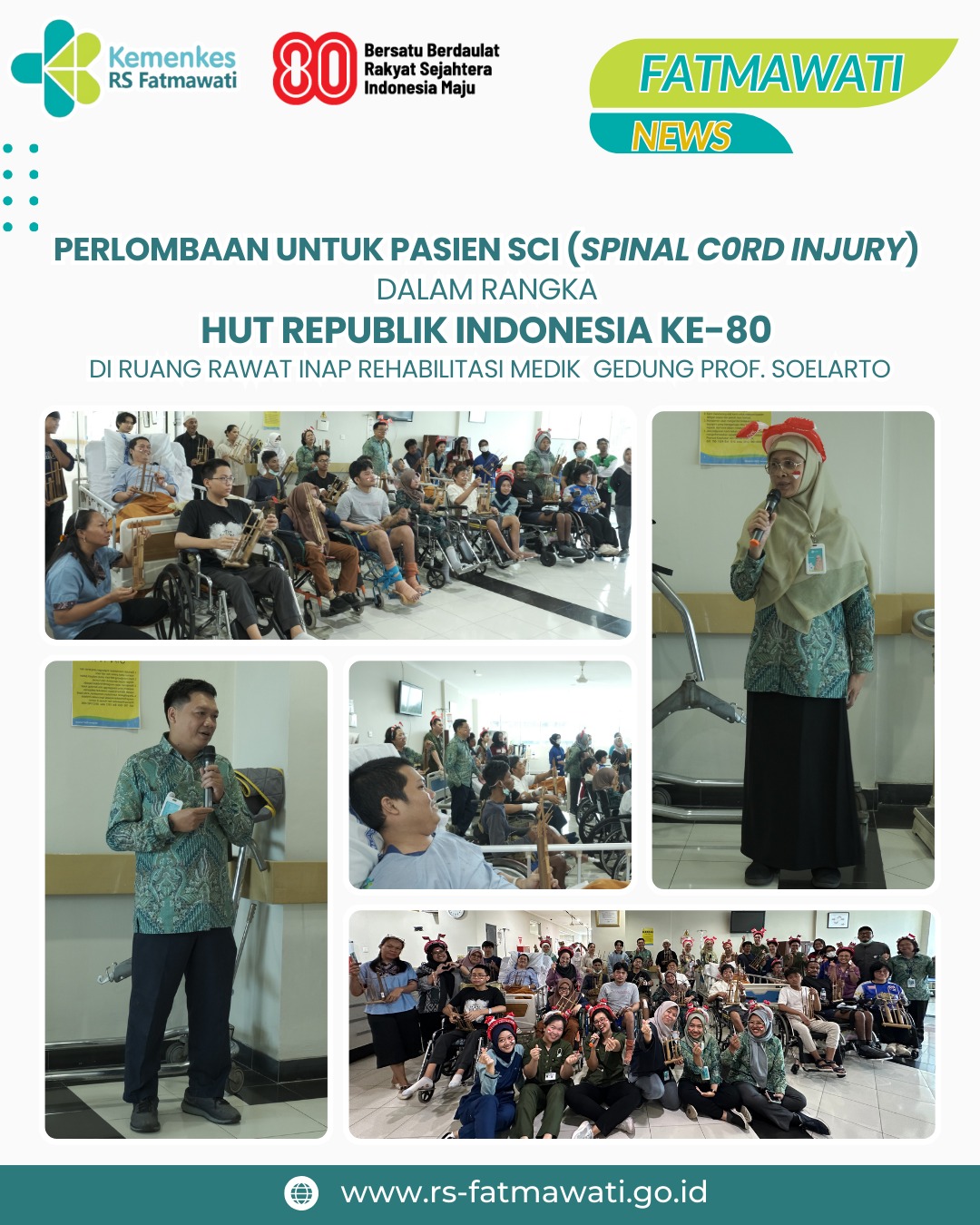 Semarak Kemerdekaan di Rehabilitasi Medik RSUP Fatmawati 